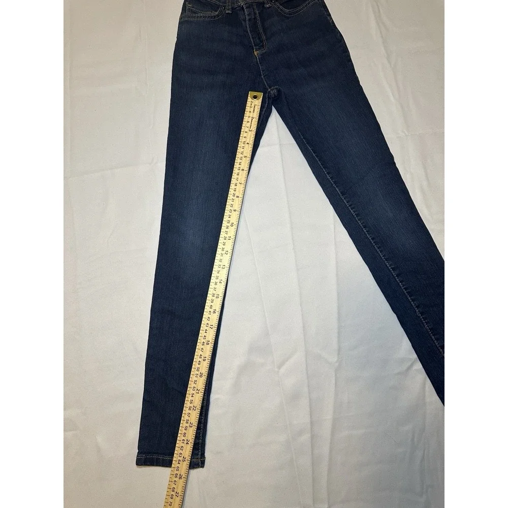 The Children's Place Girls Super Skinny Jeans Size 12 Dark Wash Denim Adjustable